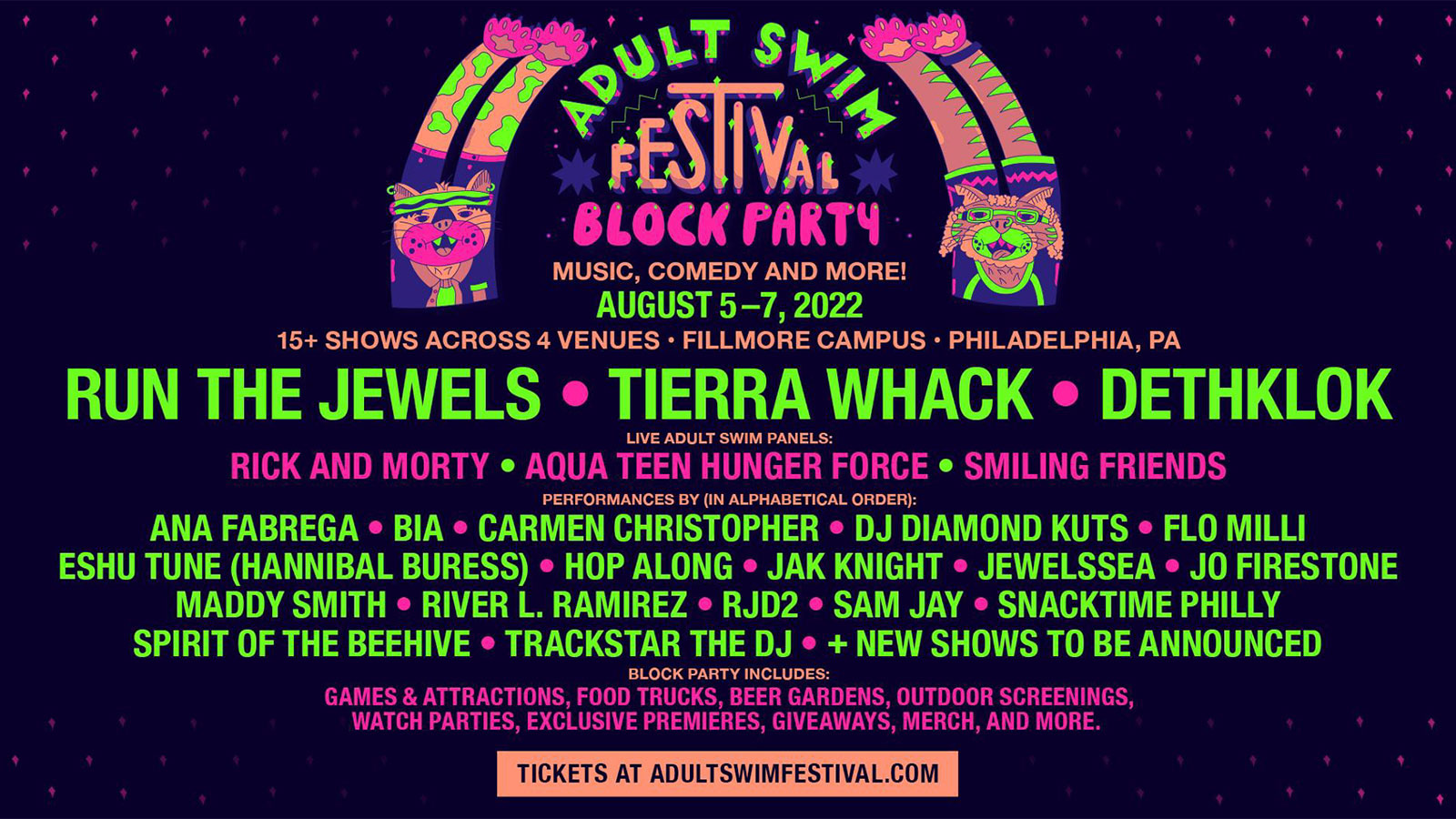 Adult Swim Festival Returns with a Summer Block Party in Philadelphia