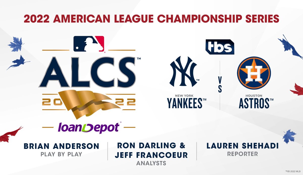 Photo of TBS to Be Exclusive Home of 2022 ALCS presented by loanDepot – Houston Astros vs. New York Yankees – Beginning Wednesday, Oct. 19, at 7:30 p.m. ET