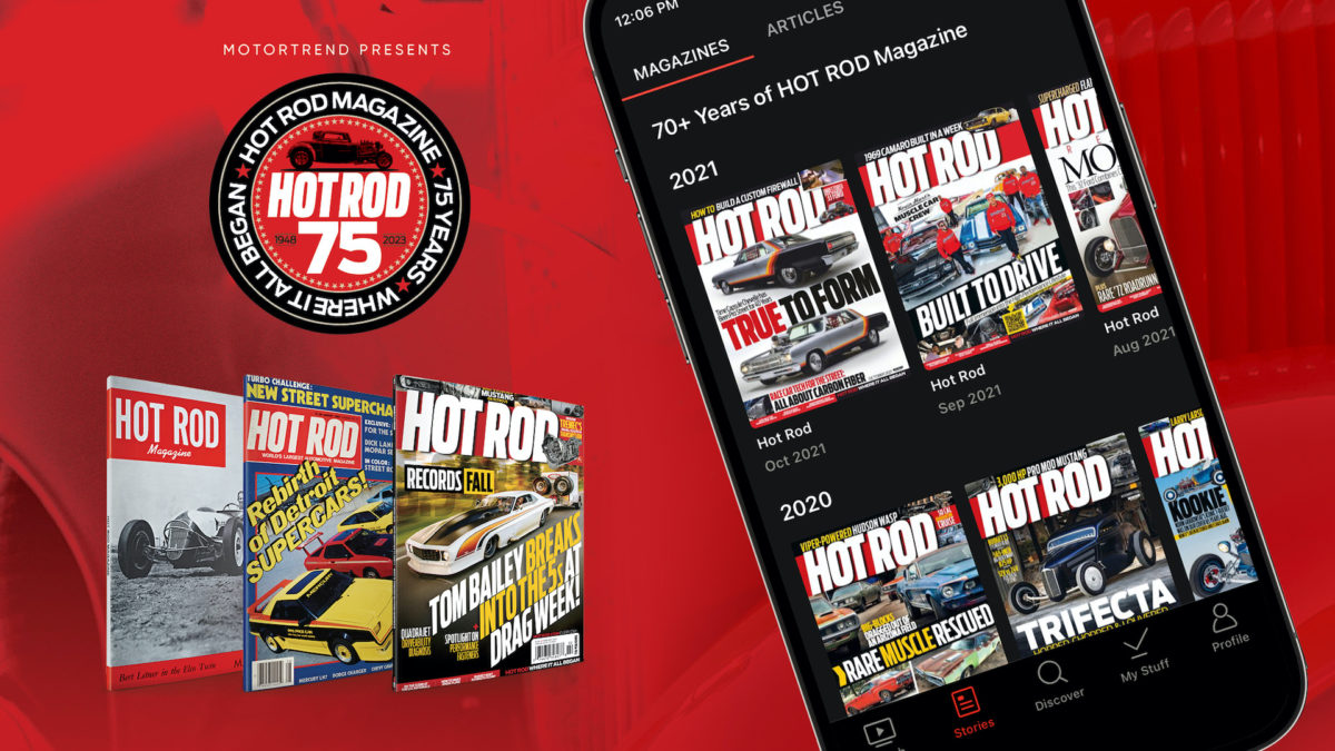 Photo of MotorTrend’s Iconic HOT ROD Brand Celebrates 75 Years By Giving Fans Over Seven Decades of Free Digital Magazine Content