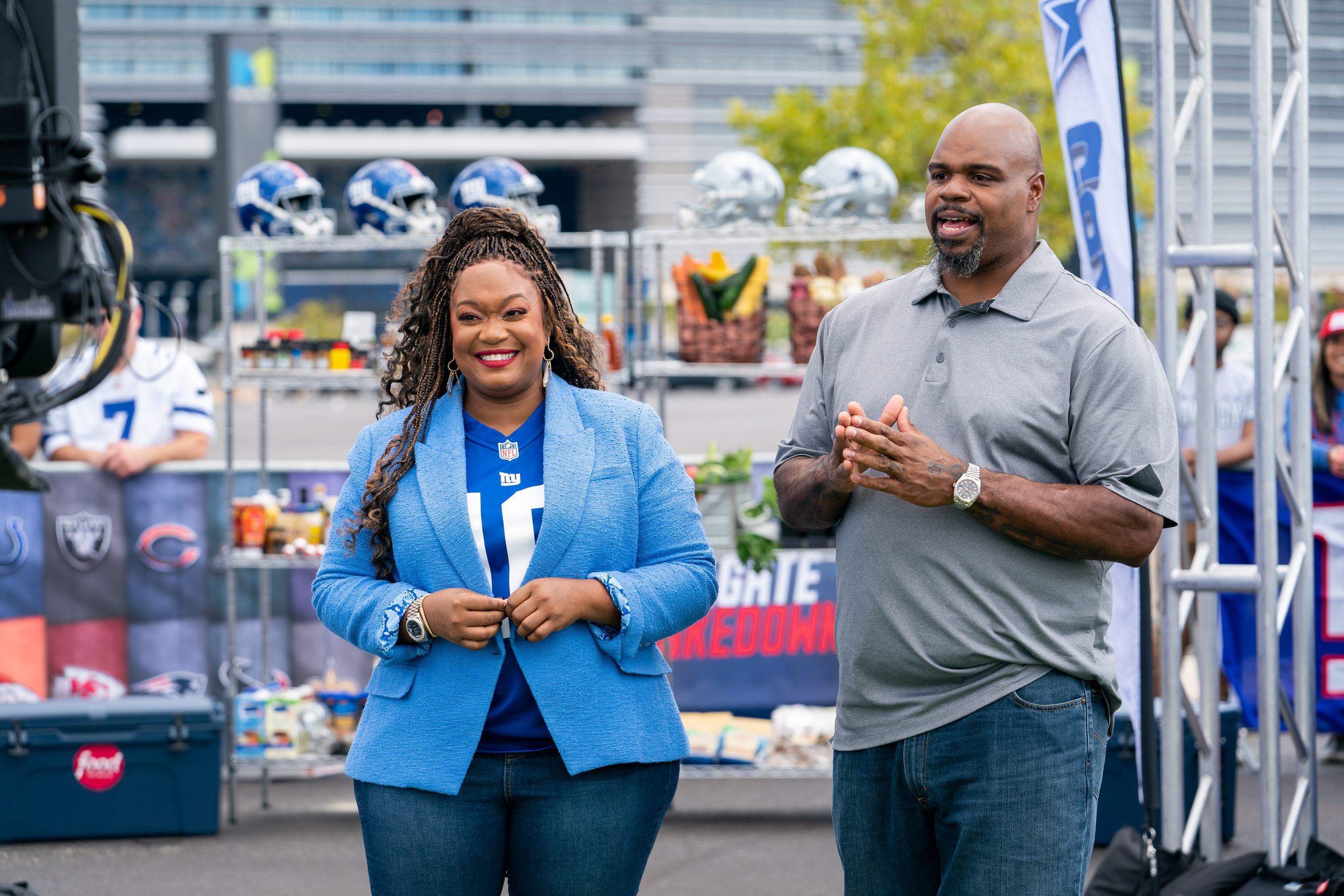 Food Network - Sunny Anderson & Vince Wilfork are hosting