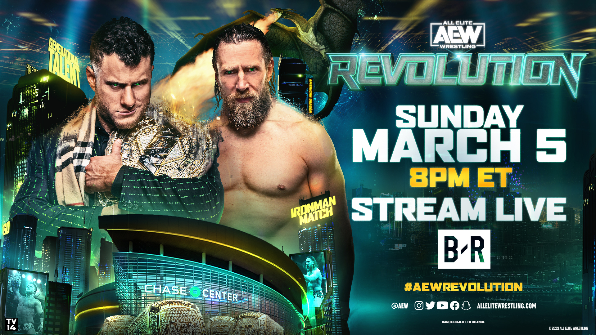 AEW REVOLUTION” Pay-Per-View Event to Stream on Bleacher Report Sunday, March 5 at 8 PM ET for $49.99 Warner Bros