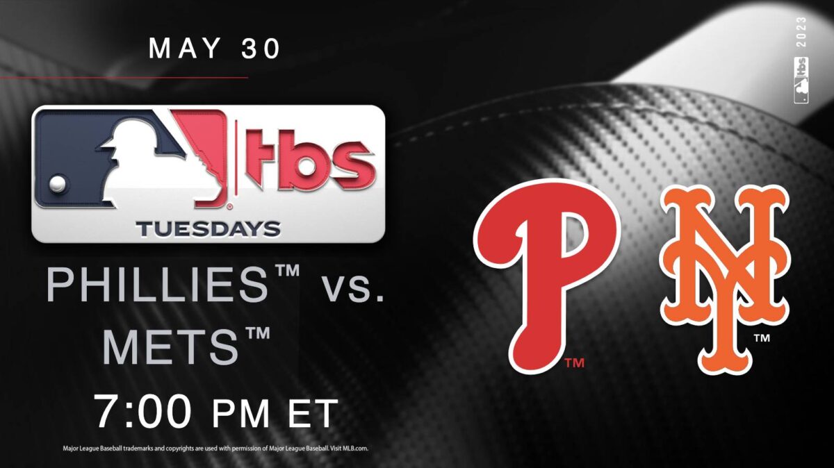 Photo of <strong>MLB on TBS – Phillies at Mets – Pregame Coverage Starts Tuesday, May 30 at 6:30 p.m. ET</strong>   