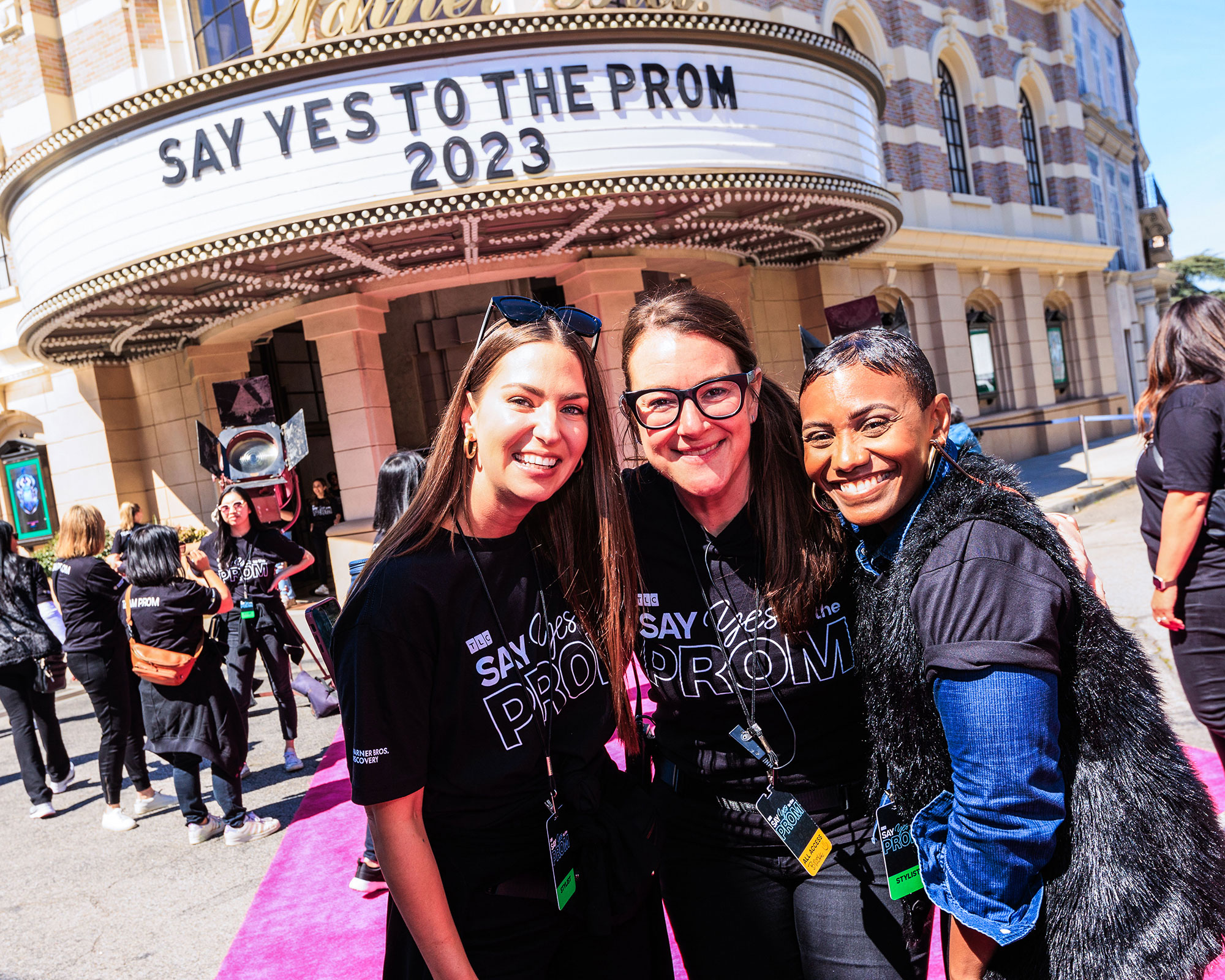 Photo of WBD employees volunteering at a "Say Yes To The Prom" event