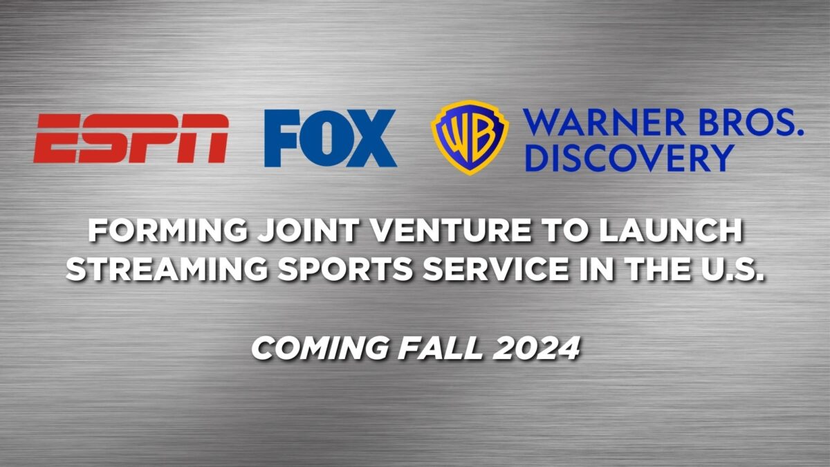 Photo of ESPN, FOX and Warner Bros. Discovery Forming Joint Venture to Launch Streaming Sports Service in the U.S.